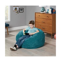 Streamdale Furniture Kenli Modern Corduroy Polyester 3 Foot Bean Bag Chair, Dark Teal