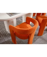 Streamdale Furniture Dining Chair Set of 2 orange