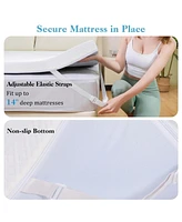 3" Gel-Infused Memory Foam Mattress Topper with Removable & Washable Cover