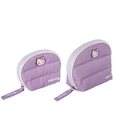 Hello Kitty Sanrio Purple Large and Small Dome Cosmetic Travel Bag