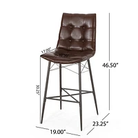 Streamdale Furniture Modern Minimalist Bar Stool: Sleek Lines, Contemporary Style