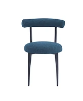 Streamdale Furniture Modern Toothpick Dining Chairs with Curved Backrests (Set of 2)
