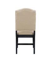 Streamdale Furniture Retro Style Dining Chair Set with 4 Upholstered Chairs for Dining Room and Living Room (Espresso)