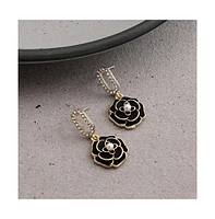 Sohi Women's Rose Drop Earrings