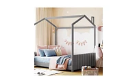 Slickblue Wooden House Bed for Stylish and Functional Kids' Bedroom Decor