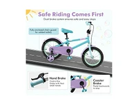 Hongge Kids Bike with Adjustable Handlebar and Saddle Purple