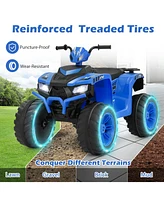 24V Kids Ride-On Electric Atv – Wireless & Music for Ages 3-8