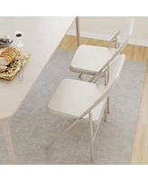 gaomon Folding Chairs Set of 4, Foldable Chairs with Metal Frame Hold Up to 350 Pounds