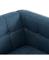 Streamdale Furniture Modern Waffle-Stitched Club Chair: Comfort, Style, And Durability