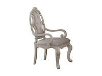 Streamdale Furniture Ragenardus Arm Chair (Set-2) in Fabric & Antique White