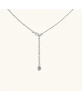 Karma and Luck Spiritual Connection - Diamond Cut Silver Necklace