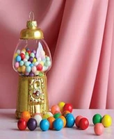 Cody Foster & Co. Gilded Gumball Machine-Gold Glass Ornament