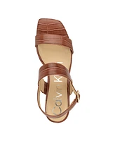 Calvin Klein Women's Kayor Strappy Open Toe Wedge Sandals