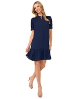CeCe Women's Open Collar Hidden Placket Dress