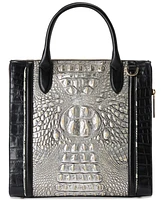 Brahmin Caroline Azurine Small Leather Satchel