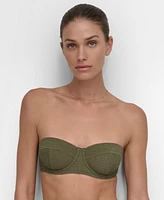 Dkny Women's Textured Molded Balconette Bikini Top