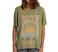 Roxy Juniors' Surf's Up Graphic Cotton Crewneck T-Shirt