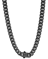 Blackjack Men's Miami Cuban Link 24" Chain Necklace (12mm) Stainless Steel