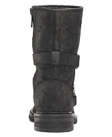 Karl Lagerfeld Men's Double Buckle Tire Tread Sole Boot