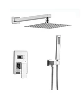 Mondawe 10 Inch Square Bathroom Shower Combo Set