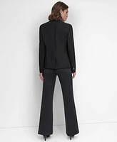 Dkny Women's One-Button Zipper Blazer