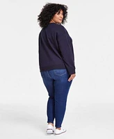 Tommy Hilfiger Plus Size Heart Sweatshirt Th Flex Gramercy Pull On Jeans