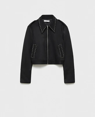 Mango Women's Stud Detail Jacket