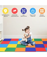 Hongge 58 Inch Toddler Foam Play Mat Baby Folding Activity Floor Mat