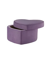 Rustic Manor Oskar Velvet Storage Ottoman