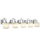 gaomon Modern Chrome Led Crystal Bathroom Vanity Lights Over Mirror -Light Wall Fixtures