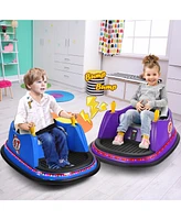 Hongge 12V Electric Kids Ride On Bumper Car with Flashing Lights for Toddlers
