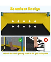 7 Feet Kids Recreational Bounce Jumper Trampoline-Yellow