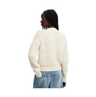 Cotton On Women's Shaggy Crew Texture Cardigan