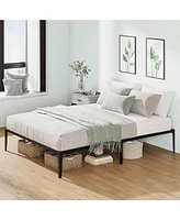 gaomon Bed Frame,14 Inch Metal Bed Frame, Heavy Duty Platform, Sturdy Steel Slat Platform, Noise Free, No Box Spring Needed With Huge Storage Space ,C