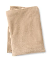 Lands' End Cozy Plush Fleece Throw Blanket