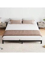 gaomon Bed Frame, -Inch Metal Low Platform Bed Frame, Bed Frame With Metal Slat Support, Mattress Foundation, No Box Spring Needed