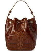 Brahmin Melinda Chestnut Marana Medium Leather Bucket