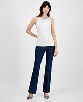 I.n.c. International Concepts Women's Embellished Sleeveless Top, Exclusively at Macy's