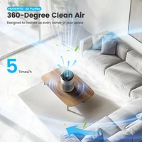 Morento Hepa Small Air Purifier for Bedroom Home with Fragrance Sponge, Up to 225 Sqft