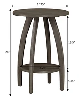 Convenience Concepts 17.75" Aldrin End Table with Shelf