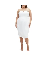 City Chic Plus Ann Chain Dress