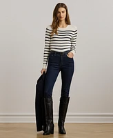 Lauren Ralph Lauren Women's Striped Cotton-Blend Sweater, Regular & Petite