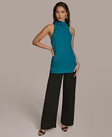 Donna Karan New York Women's High Neck Sleeveless Top