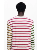 Desigual Men's Multicolor striped T-shirt