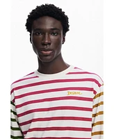 Desigual Men's Multicolor striped T-shirt