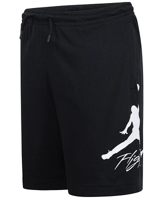 Jordan Big Boys Dri-fit Baseline Mesh Logo Shorts