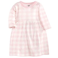 Hudson Baby Baby Girls Hudson Cotton Long-Sleeve Dresses 2pk, Enchanted Forest