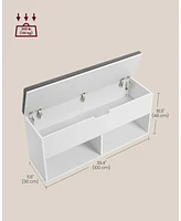 Songmics Home Shoe Bench with Cushion