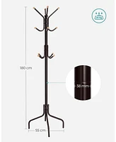 Songmics Home Tree-Shaped Coat Rack with 4 Legs