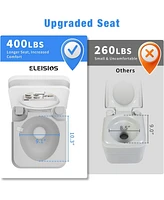 Eleisios Portable Toilet 5.8 Gallon,Rv Toilet with Carry Bag,Camping Toilet With Anti-Leak Handle Water Pump, for Rv Travel, Boat and Trips